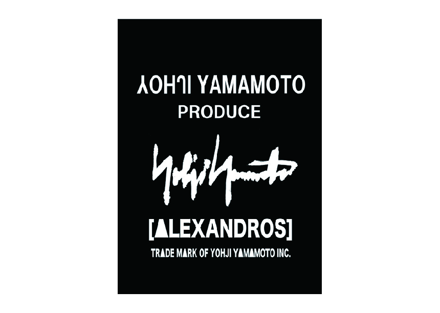 ヨウジヤマモトとAlexandrosがコラボ。伊勢丹新宿にて期間限定で販売。